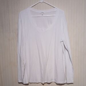 Anna Pure White Long Sleeve Top
